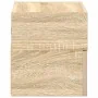 Mesitas de noche de pared 2 unidades roble sonoma 45x26x28,5 cm de , Mesitas de noche - Ref: Foro24-858601, Precio: 66,80 €, ...