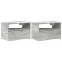 Mesitas de noche de pared 2 uds gris hormigón 45x26x28,5 cm von , Nachttische - Ref: Foro24-858603, Preis: 61,03 €, Rabatt: %