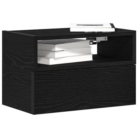Mesita de noche de pared negra 45x26x28,5 cm von , Nachttische - Ref: Foro24-858598, Preis: 37,86 €, Rabatt: %