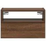 Mesita de noche de pared marrón roble 45x26x28,5 cm von , Nachttische - Ref: Foro24-858608, Preis: 46,40 €, Rabatt: %