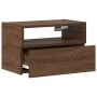 Mesita de noche de pared marrón roble 45x26x28,5 cm von , Nachttische - Ref: Foro24-858608, Preis: 46,40 €, Rabatt: %