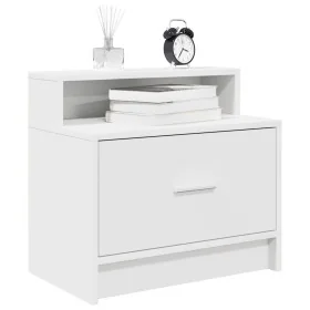 Mesillas de noche con cajón 2 uds blanco 51x31x47 cm by , Nightstands - Ref: Foro24-858669, Price: 70,75 €, Discount: %