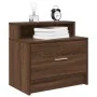 Mesillas de noche con cajón 2 uds roble marrón 51x31x47 cm by , Nightstands - Ref: Foro24-858681, Price: 72,71 €, Discount: %