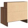 Mesillas de noche con cajón 2 uds roble marrón 51x31x47 cm by , Nightstands - Ref: Foro24-858681, Price: 72,71 €, Discount: %