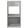 Mesilla de noche con cajón gris hormigón 35x34x66,5 cm de , Mesitas de noche - Ref: Foro24-858719, Precio: 45,74 €, Descuento: %
