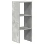 Librería apilable madera contrachapada gris cemento 30x30x80 cm by , Lockers and storage cabinets - Ref: Foro24-858809, Price...