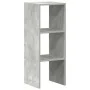 Librería apilable madera contrachapada gris cemento 30x30x80 cm by , Lockers and storage cabinets - Ref: Foro24-858809, Price...