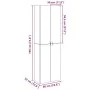 Aparador alto madera de ingeniería envejecida 60x32x190 cm by , Filing cabinets - Ref: Foro24-3318714, Price: 139,57 €, Disco...