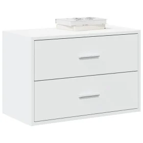 Armario con 2 cajones blanco 60x31x40 cm madera de ingeniería von , Schubladen - Ref: Foro24-858821, Preis: 78,42 €, Rabatt: %