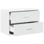 Armario con 2 cajones blanco 60x31x40 cm madera de ingeniería by , Drawers - Ref: Foro24-858821, Price: 78,42 €, Discount: %