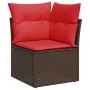 Set de sofás de jardín 11 pzas cojines ratán sintético marrón von , Gartensets - Ref: Foro24-3326235, Preis: 907,54 €, Rabatt: %
