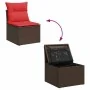 Set de sofás de jardín 11 pzas cojines ratán sintético marrón von , Gartensets - Ref: Foro24-3326235, Preis: 907,54 €, Rabatt: %