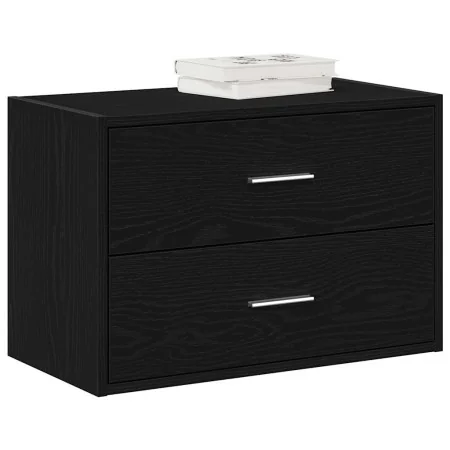 Armario con 2 cajones roble negro 60x31x40 cm madera ingeniería von , Schubladen - Ref: Foro24-858823, Preis: 65,65 €, Rabatt: %