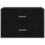 Armario con 2 cajones roble negro 60x31x40 cm madera ingeniería von , Schubladen - Ref: Foro24-858823, Preis: 65,65 €, Rabatt: %
