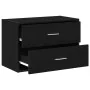 Armario con 2 cajones roble negro 60x31x40 cm madera ingeniería von , Schubladen - Ref: Foro24-858823, Preis: 65,65 €, Rabatt: %