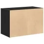 Armario con 2 cajones roble negro 60x31x40 cm madera ingeniería von , Schubladen - Ref: Foro24-858823, Preis: 65,65 €, Rabatt: %