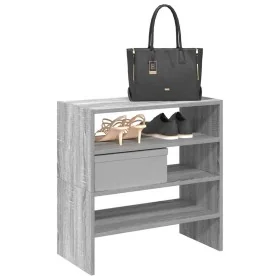 Zapateros 2 uds apilables gris sonoma 60x30x30,5 cm by , Shoe racks and shoe organizers - Ref: Foro24-858868, Price: 45,18 €,...