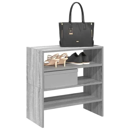 Zapateros 2 uds apilables gris sonoma 60x30x30,5 cm by , Shoe racks and shoe organizers - Ref: Foro24-858868, Price: 45,18 €,...