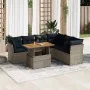 Set de sofás de jardín 7 pzas con cojines ratán sintético gris von , Gartensets - Ref: Foro24-3326938, Preis: 549,57 €, Rabat...