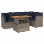 Set de muebles de jardín 6 pzas y cojines ratán sintético gris von , Gartensets - Ref: Foro24-3326931, Preis: 488,96 €, Rabat...