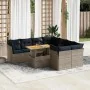 Set de sofás de jardín con cojines 9 pzas ratán sintético gris by , Garden sets - Ref: Foro24-3326910, Price: 690,80 €, Disco...