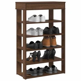 Mueble zapatero madera de ingeniería marrón roble 60x30x98 cm by , Shoe racks and shoe organizers - Ref: Foro24-859929, Price...
