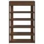 Mueble zapatero madera de ingeniería marrón roble 60x30x98 cm de , Zapateros y organizadores de calzado - Ref: Foro24-859929,...