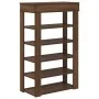 Mueble zapatero madera de ingeniería marrón roble 60x30x98 cm de , Zapateros y organizadores de calzado - Ref: Foro24-859929,...