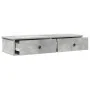 Estante de pared con cajones madera contrachapada gris hormigón de , Estantes y estanterías - Ref: Foro24-859962, Precio: 63,...
