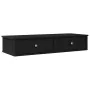 Estante de pared con cajones de madera contrachapada negro by , Shelves and shelves - Ref: Foro24-859960, Price: 84,80 €, Dis...