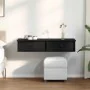 Estante de pared con cajones de madera contrachapada negro by , Shelves and shelves - Ref: Foro24-859960, Price: 84,80 €, Dis...