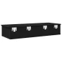Estante de pared con cajones de madera contrachapada negro by , Shelves and shelves - Ref: Foro24-859960, Price: 84,80 €, Dis...