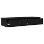 Estante de pared con cajones de madera contrachapada negro by , Shelves and shelves - Ref: Foro24-859960, Price: 84,80 €, Dis...