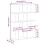 Estante cubo de pared 12 compartimentos madera gris sonoma by , Shelves and shelves - Ref: Foro24-860018, Price: 52,44 €, Dis...