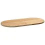 Tablero de mesa ovalado madera maciza de roble 80x40x2 cm by , Table tops - Ref: Foro24-4009061, Price: 42,28 €, Discount: %