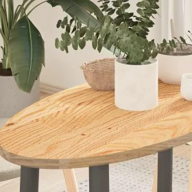 Tablero de mesa ovalado madera maciza de roble 80x40x2 cm by , Table tops - Ref: Foro24-4009037, Price: 40,05 €, Discount: %