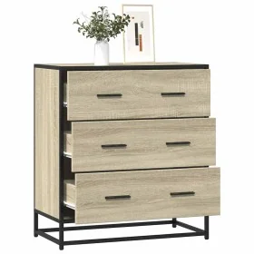 Aparador madera ingeniería y metal roble Sonoma 68x35x76 cm by , Sideboards - Ref: Foro24-848970, Price: 104,60 €, Discount: %