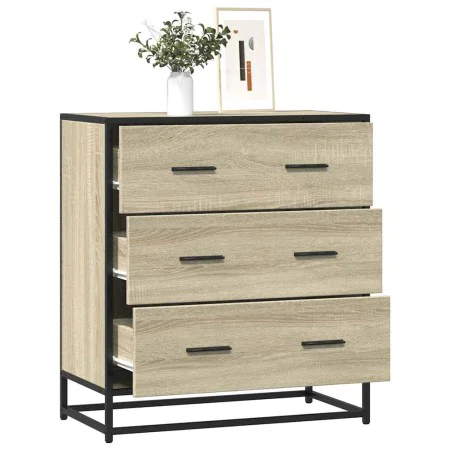 Aparador madera ingeniería y metal roble Sonoma 68x35x76 cm by , Sideboards - Ref: Foro24-848970, Price: 90,31 €, Discount: %