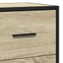 Aparador madera ingeniería y metal roble Sonoma 68x35x76 cm by , Sideboards - Ref: Foro24-848970, Price: 90,31 €, Discount: %
