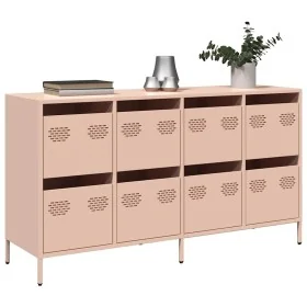 Aparador de acero laminado en frío rosa 135x39x73,5 cm von , Sideboards - Ref: Foro24-3307168, Preis: 220,69 €, Rabatt: %