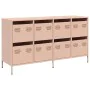 Aparador de acero laminado en frío rosa 135x39x73,5 cm by , Sideboards - Ref: Foro24-3307168, Price: 220,68 €, Discount: %