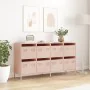 Aparador de acero laminado en frío rosa 135x39x73,5 cm by , Sideboards - Ref: Foro24-3307168, Price: 220,68 €, Discount: %