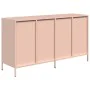 Aparador de acero laminado en frío rosa 135x39x73,5 cm by , Sideboards - Ref: Foro24-3307168, Price: 220,68 €, Discount: %