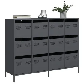 Aparador de acero laminado en frío antracita 135x39x103,5 cm von , Sideboards - Ref: Foro24-3307175, Preis: 301,97 €, Rabatt: %