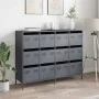 Aparador de acero laminado en frío antracita 135x39x103,5 cm by , Sideboards - Ref: Foro24-3307175, Price: 304,35 €, Discount: %