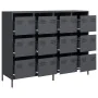 Aparador de acero laminado en frío antracita 135x39x103,5 cm by , Sideboards - Ref: Foro24-3307175, Price: 304,35 €, Discount: %
