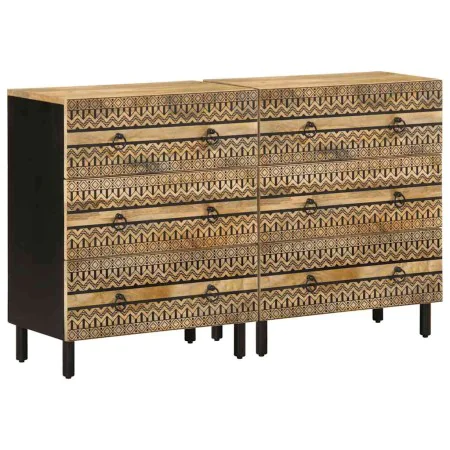 Aparadores 2 unidades madera maciza mango by , Lockers and storage cabinets - Ref: Foro24-3310127, Price: 238,87 €, Discount: %