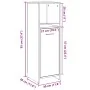 Armario de baño madera contrachapada gris 30x30x95 cm de , Muebles de baño - Ref: Foro24-856032, Precio: 39,69 €, Descuento: %