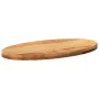 Tablero de mesa ovalado madera maciza de roble 80x40x4 cm de , Tableros para mesas - Ref: Foro24-4009049, Precio: 73,00 €, De...