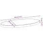 Tablero de mesa ovalado madera maciza de roble 80x40x4 cm de , Tableros para mesas - Ref: Foro24-4009049, Precio: 73,00 €, De...